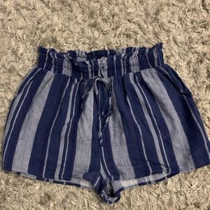 blue stripedshorts